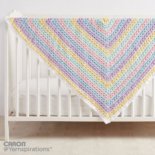 Ravelry baby blanket squared pattern by yarnspirations design studio