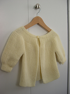 yellow short rows jacket