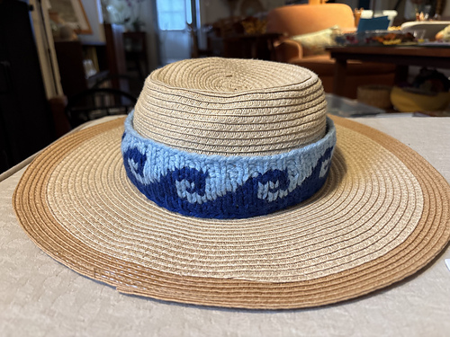 Blue Wave Hat Band