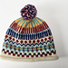 Rolled edge Germantown fair isle hat pattern 