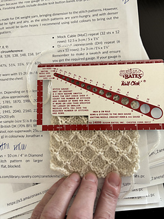 Preblocked swatch 1