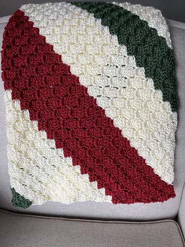 Ravelry: Christmas Stripes C2C Afghan pattern by Christine Longe