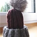 # 09 Rippenmütze mit Aufschlag und Fellpompom pattern 