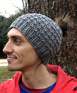 Beanie's open top is perfect for a guy "Man Bun."