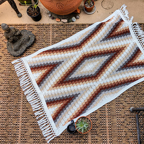 Ravelry Modern Bohemian Children's Blanket pattern by Susan E. Kennedy