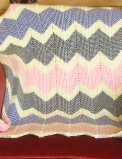 Garter stitch chevron blanket new arrivals