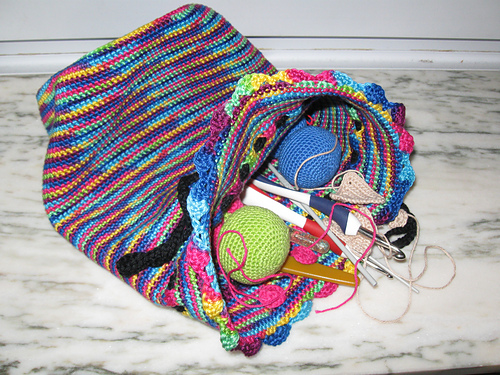 Rainbow WIP bag photo 5