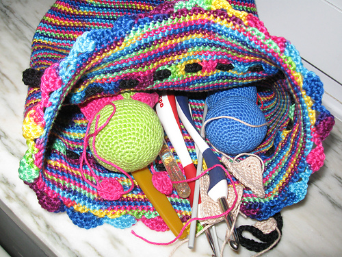 Rainbow WIP bag photo 6