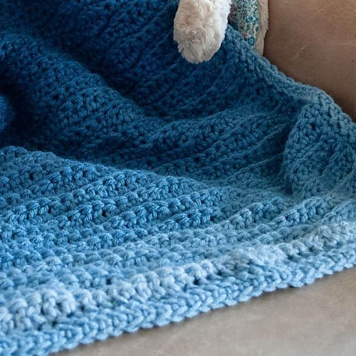 Ravelry Ocean Ripples Security Blanket pattern by Suzanne Carlson