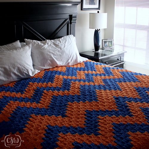 Chunky C2C Chevron Blanket photo 6