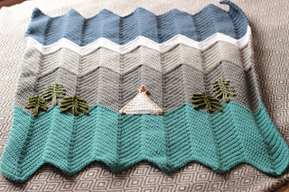 mountain baby blanket