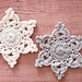 Snowflake coaster pattern