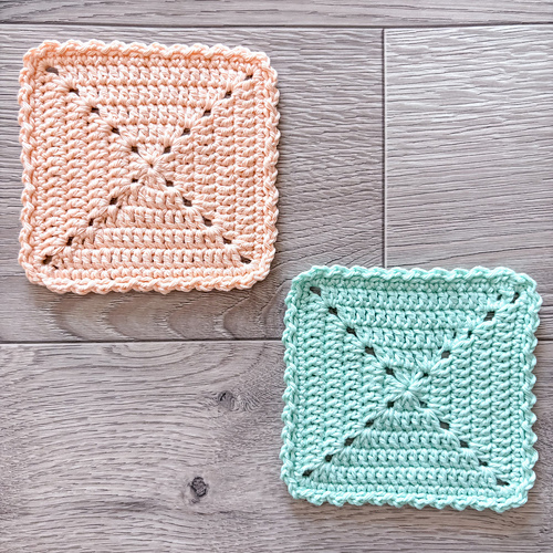 Solid granny square coaster