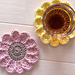 Sunflower coaster pattern
