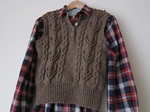 P. 14 Henley-neck vest ヘンリーネックのベスト 다른 모습 3