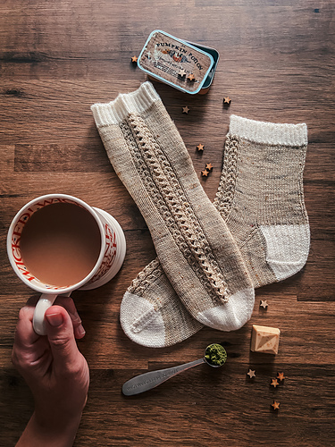 Gingerbread Matcha Socks