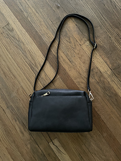 grey purse used for strap reference length 