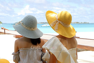 Louelle Crocheted Sun Hat | Raffia Sun Hats for Women