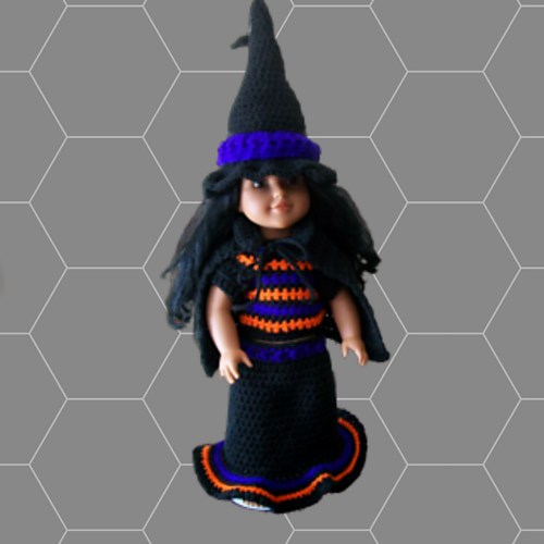 Ravelry American girl witch costume, 91 pattern by DWC