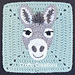 Donkey Granny Square pattern