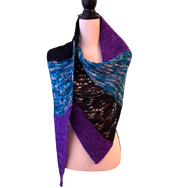 Ravelry JOMO Shawl pattern by Chic and Regal Knits