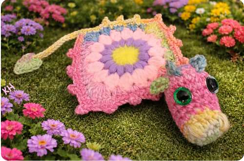 Granny Square Mini Dragon