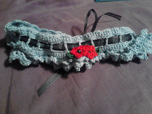 "Something Blue" Bridal Garter photo 2