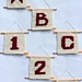 Alphanumeral Wall Hangings pattern 