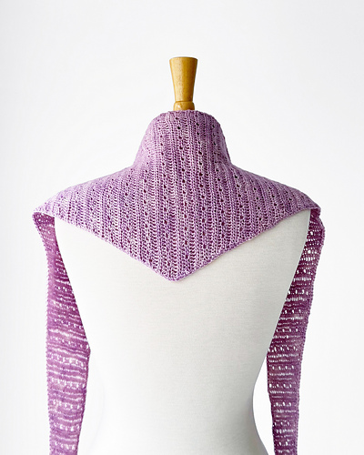 Half Double Eyelet Scarf