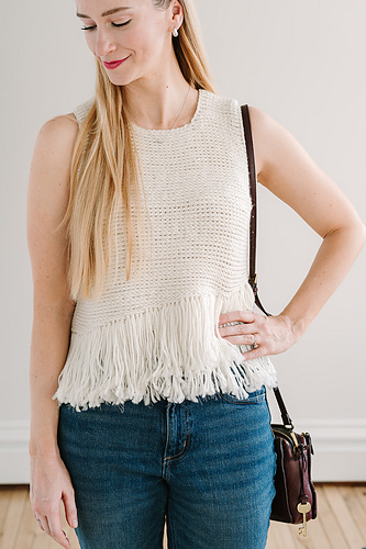 Fringe Effect Tunisian Tank