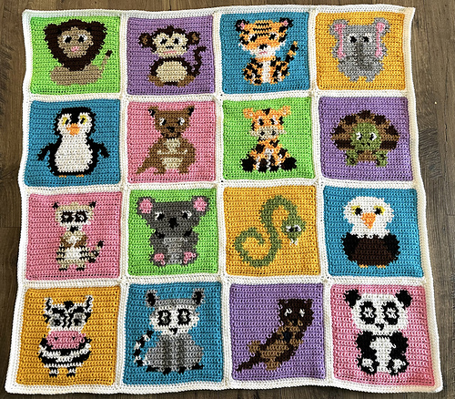 Zoo Animals Blanket