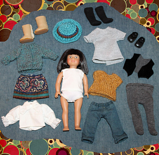 Flat lay of all 12 required pieces