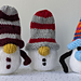 Snowmen with beanie hats photo 3