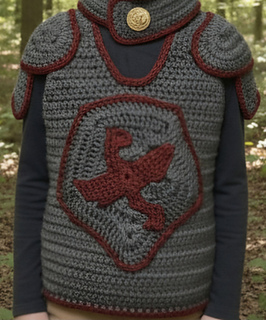 Knights crest crochet pattern