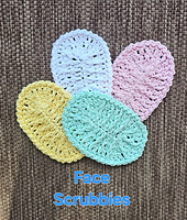 Oval textured Face scrubby pattern