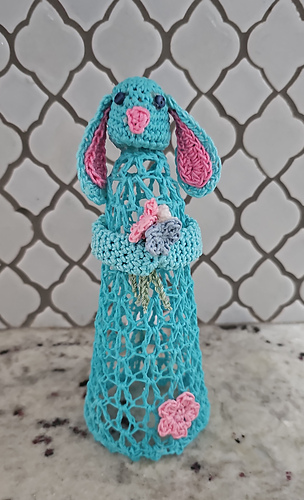 lacy modern easter bunny crochet pattern