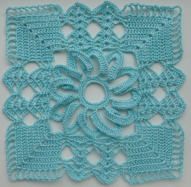 Ravelry Lacy square motif (1) pattern by Luba Davies