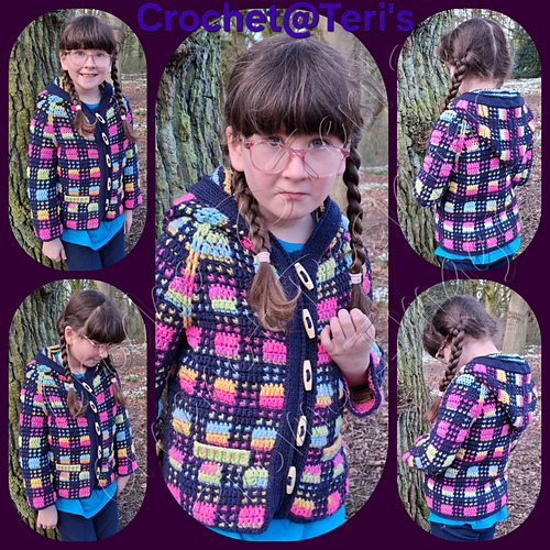 Little Chequerboard Mosaic Children's Coat