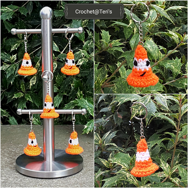Ravelry Traffic Cone Keychain pattern by Crochet at Teri's