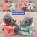 Rhino in Pyjamas Lovey pattern 