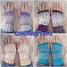 Happy Squares Mosaic Gloves pattern 