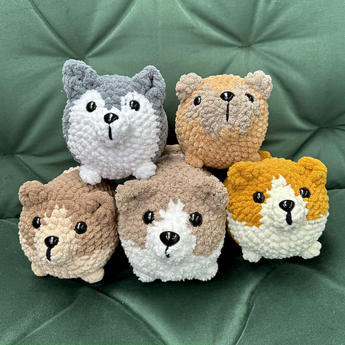 Loaf Puppies - Crochet by DoraLily
