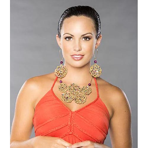 Motif Earrings and Necklace photo 1