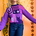 Cat Patchwork Sweater pattern