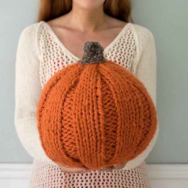 Ravelry Easy Jumbo Pumpkin pattern by Gina Michele