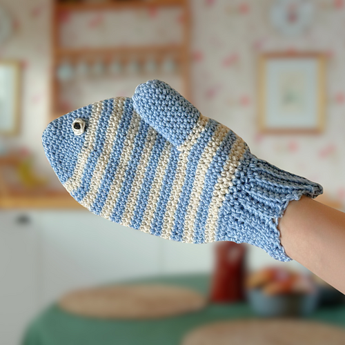Fish Oven Mitt & Wheel Trivet