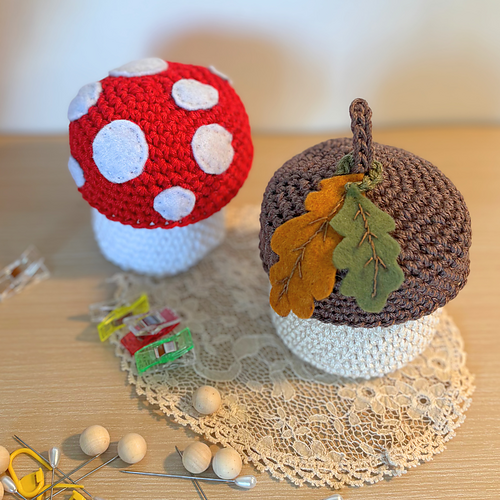 Mushroom & Acorn Storage Boxes