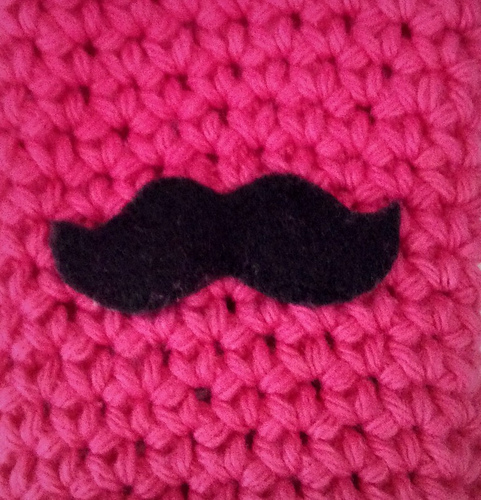 Crocheted Mustache Phone Case photo 3