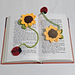 Sunflower Ladybug Bookmark pattern