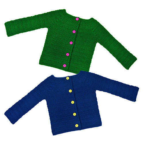 Ravelry Classic Children Cardigan Sweater pattern by Rachel Choi